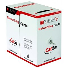 Кабель TechlyPro Network installation cable Cat5e UTP 4x2 solid CCA 305m grey цена и информация | Кабели и провода | kaup24.ee