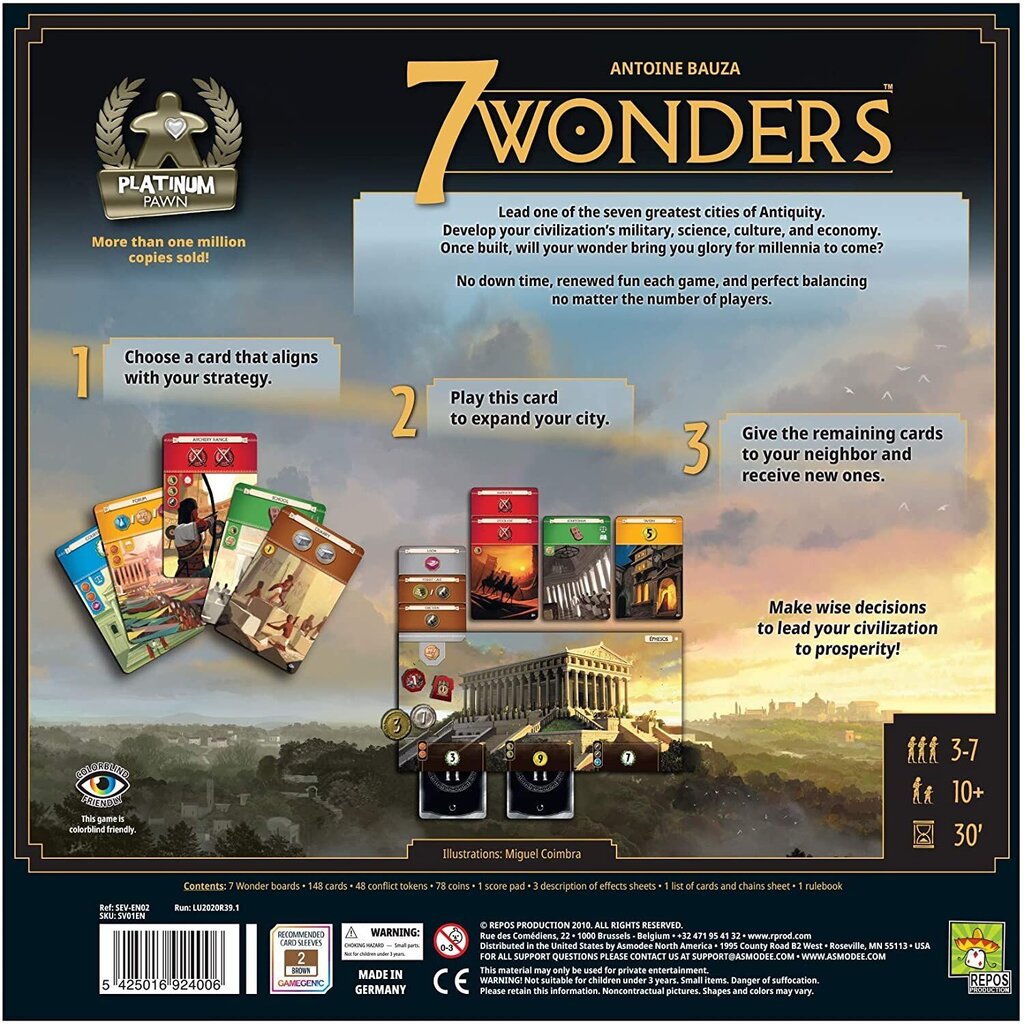 Lauamäng 7 Wonders V2, ENG цена и информация | Lauamängud ja mõistatused | kaup24.ee