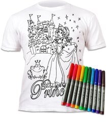 Spalvinami marškinėliai su flomasteriais SPLAT Princesės, 5-6 m. 2780015670181 hind ja info | Tüdrukute särgid | kaup24.ee