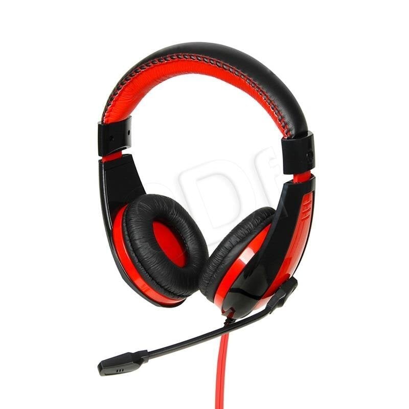Juhtmega kõrvapealsed kõrvaklapid mikrofoniga iBOX SHPI1528MV (punane) hind ja info | Kõrvaklapid | kaup24.ee