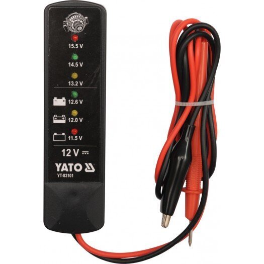 Digitaalne akutester 12V YT-83101 YATO hind ja info | Käsitööriistad | kaup24.ee