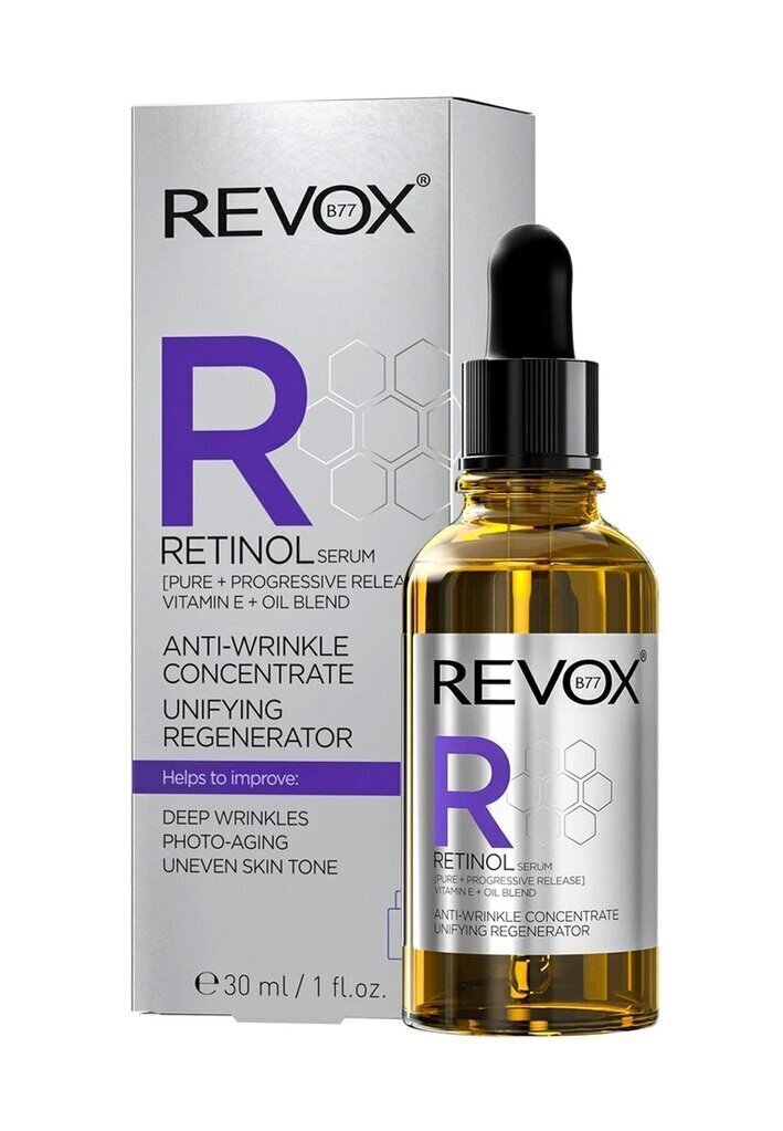 Näoseerum Revox Retinol B77, 30 ml цена и информация | Näoõlid, seerumid | kaup24.ee