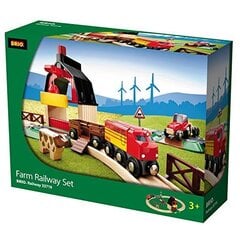 Железная дорога с мини фермой Brio цена и информация | Игрушки для мальчиков | kaup24.ee