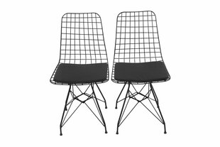 Набор из 2 обеденных стульев Kalune Дизайн 562, черный цена и информация | Стулья для кухни и столовой | kaup24.ee