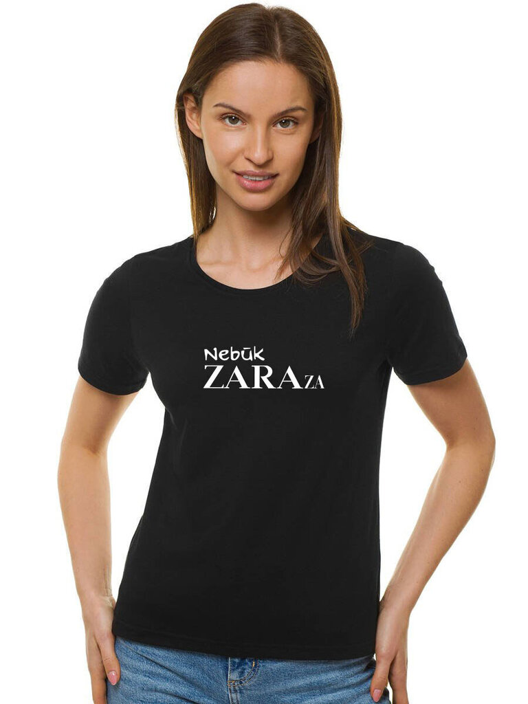 Naiste t-särk Zaraza JS/SD211-43290, must XL цена и информация | Naiste T-särgid, topid | kaup24.ee