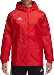 Meeste sportlik jope Adidas Core 18 Rain M CV3695 (45216), punane hind ja info | Meeste spordiriided | kaup24.ee