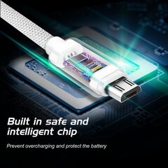 Swissten Textile Quick Charge Универсальный Micro USB Кабель данных 2.0m Серый цена и информация | Кабели для телефонов | kaup24.ee