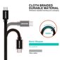 Swissten Textile Quick Charge Universal Micro USB Data and Charging Cable 2.0m Grey hind ja info | Mobiiltelefonide kaablid | kaup24.ee