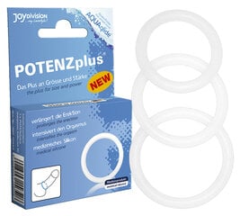 Эрекционное кольцо PotenzPlus, 3 шт. цена и информация | Эрекционные кольца, насадки на пенис | kaup24.ee