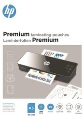 Плёнка для ламинирования HP Premium, A3 250 мкм, 25 шт. цена и информация | Смягчает воду и защищает Вашу посудомоечную машину от извести. | kaup24.ee