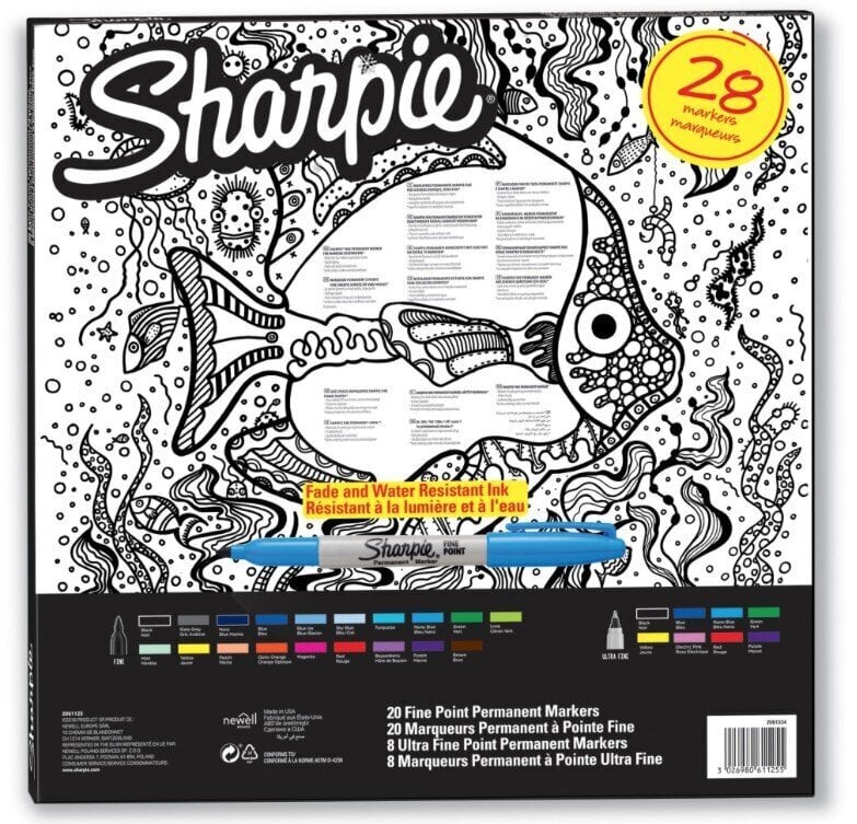 Markerid Sharpie Big Pac komplekt 28 tk. hind ja info | Kunstitarbed, voolimise tarvikud | kaup24.ee