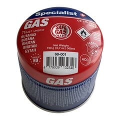 Gaas butaan Specialist+ 190g. цена и информация | Газовые горелки, баллоны | kaup24.ee