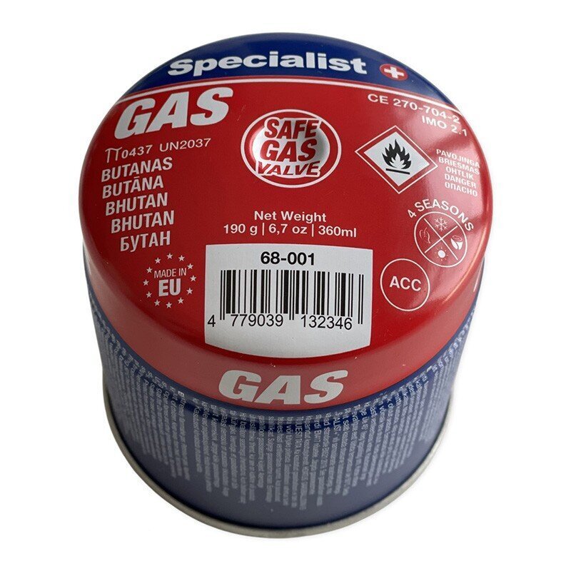 Gaas butaan Specialist+ 190g. hind ja info | Turistide gaasipliidid, gaasiballoonid | kaup24.ee