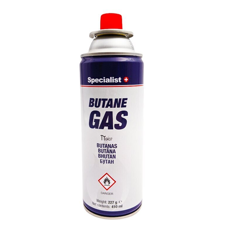 Butaan gaas Specialist+ 227g. hind ja info | Turistide gaasipliidid, gaasiballoonid | kaup24.ee