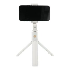 RoGer 2in1 Selfie Stick + Tripod Telescopic Stand with Bluetooth Remote Control, White цена и информация | Моноподы для селфи («Selfie sticks») | kaup24.ee