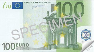 Märkmik 100 Euro, 70 lehte цена и информация | Тетради и бумажные товары | kaup24.ee