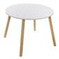 Tärnidega kaunistatud laste laud, 60 x 43 cm, valge цена и информация | Laste lauad ja toolid | kaup24.ee