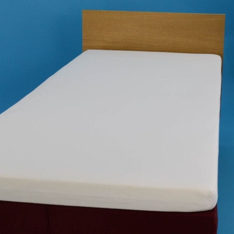Kummiga voodilina 90x200 cm, valge Jersey hind ja info | Voodilinad | kaup24.ee