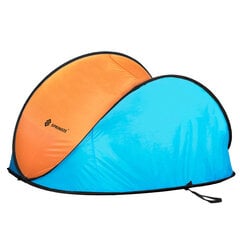 Rannatelk Springos POP-UP, 200x120x110 cm, oranž/sinine цена и информация | Палатки | kaup24.ee