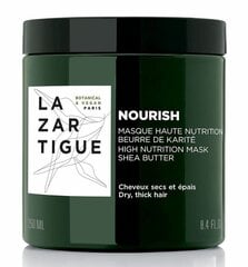 Intensiivselt toitev juuksemask paksudele ja tihedatele juustele Lazartigue Nourish, 250 ml цена и информация | Средства для укрепления волос | kaup24.ee