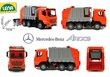 Mänguauto - prügiauto LENA Mercedes Arocs, 70 cm, 3+ hind ja info | Poiste mänguasjad | kaup24.ee
