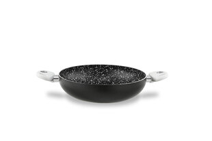 Kahe käepidemega pann Bio Stone Black&WhiteØ, 28 cm цена и информация | Cковородки | kaup24.ee