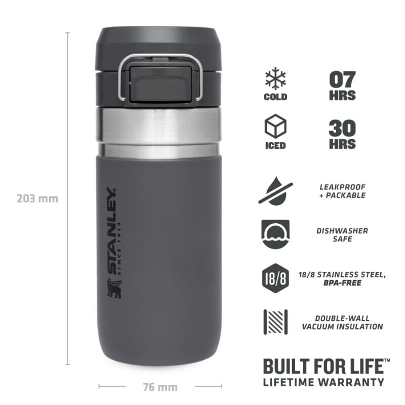 Termospudel The Quick Flip Water Bottle Go 0,47 l, hall hind ja info | Termosed, termostassid | kaup24.ee