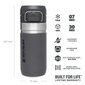 Termospudel The Quick Flip Water Bottle Go 0,47 l, hall hind ja info | Termosed, termostassid | kaup24.ee