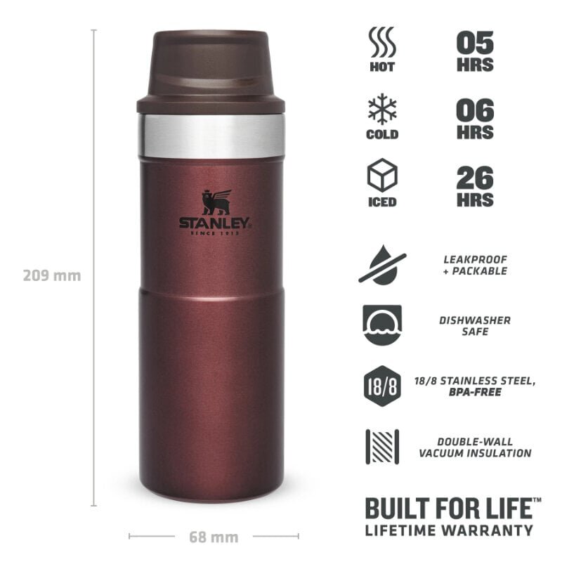 Termokruus The Trigger-Action Travel Mug Classic 0,35 l, punane hind ja info | Termosed, termostassid | kaup24.ee