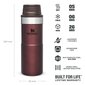 Termokruus The Trigger-Action Travel Mug Classic 0,35 l, punane цена и информация | Termosed, termostassid | kaup24.ee