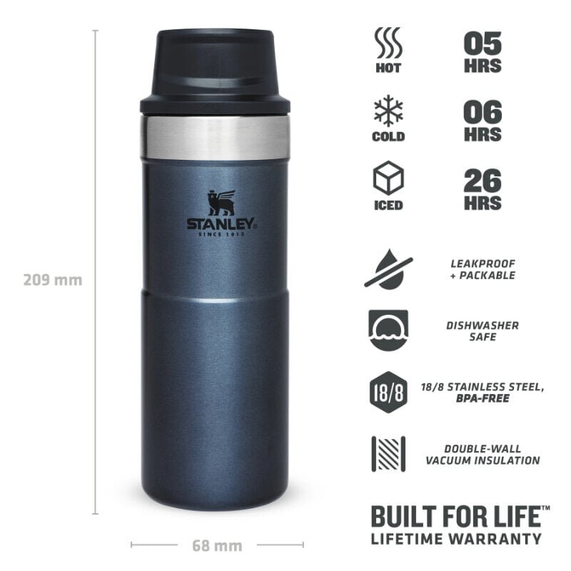 Termokruus The Trigger-Action Travel Mug Classic 0,35 l, sinine hind ja info | Termosed, termostassid | kaup24.ee