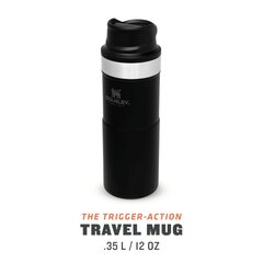 Термокружка The Trigger-Action Travel Mug Classic 0.35 л, черная матовая цена и информация | Термосы, термокружки | kaup24.ee
