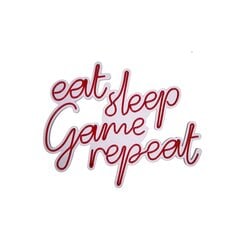 Настенный светильник eat sleep Game repeat цена и информация | Настенный светильник Конусы | kaup24.ee