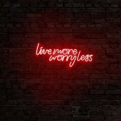 Настенный светильник Live More Worry Less цена и информация | Настенные светильники | kaup24.ee