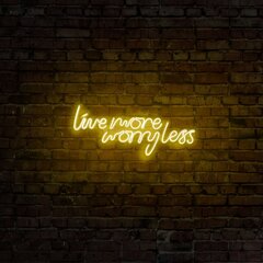 Настенный светильник Live More Worry Less цена и информация | Настенный светильник Конусы | kaup24.ee