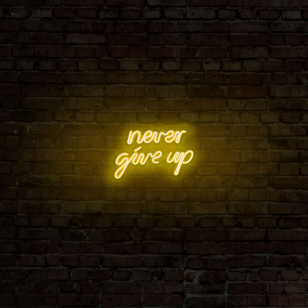 Seinavalgusti Never Give Up цена и информация | Seinavalgustid | kaup24.ee