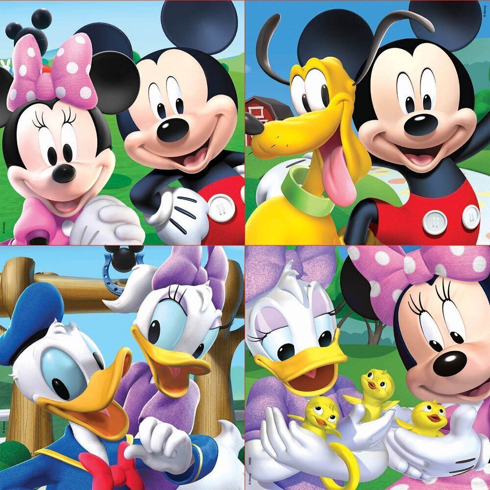 Pusle Educa Borras Mickey Mouse (Miki Hiir), 4 tk hind ja info | Pusled | kaup24.ee