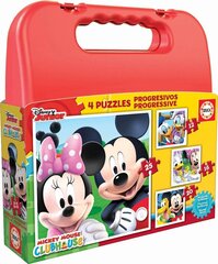Pusle Educa Borras Mickey Mouse (Miki Hiir), 4 tk hind ja info | Pusled | kaup24.ee