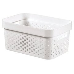 Kast Infinity Recycled 4,5l 27x19x12cm, valge цена и информация | Ящики для вещей | kaup24.ee