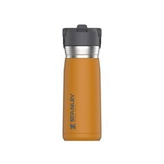 Термобутылка с трубочкой The IceFlow Flip Straw Water Bottle Go 0,65 л, желтый шафран цена и информация | Термосы, термокружки | kaup24.ee