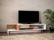 TV-laud Kalune Design 835, 161,8 cm, pruun/valge hind ja info | TV alused | kaup24.ee