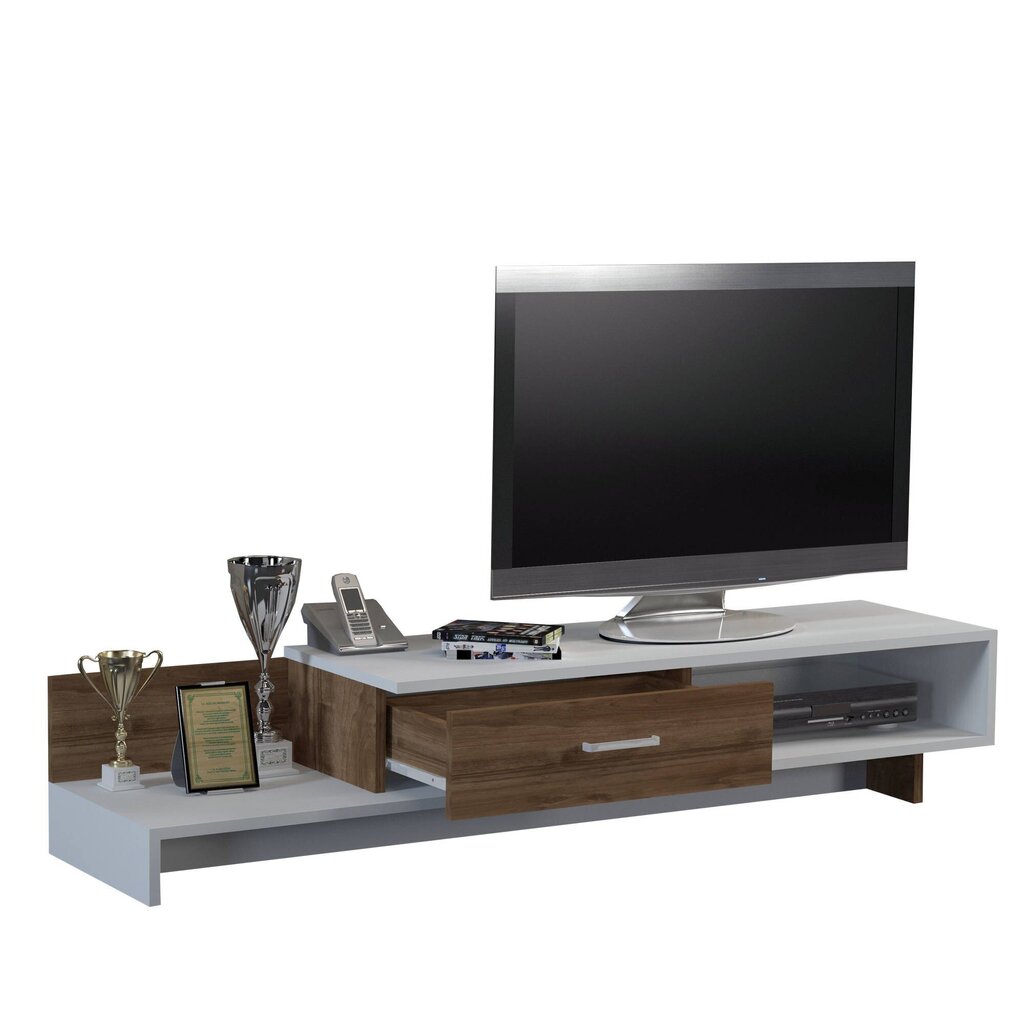 TV-laud Kalune Design 835, 161,8 cm, pruun/valge hind ja info | TV alused | kaup24.ee