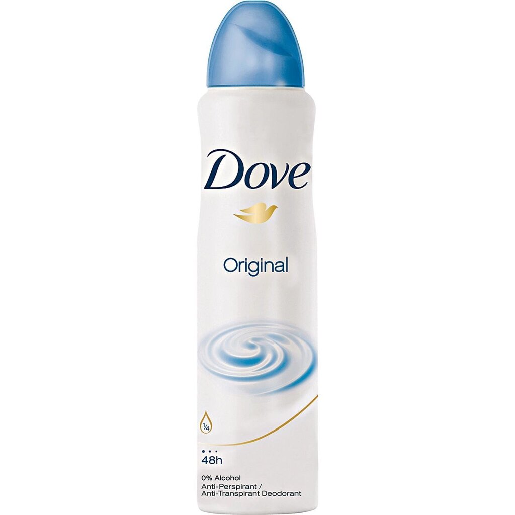 Spreideodorant Dove Original 150 ml hind ja info | Deodorandid | kaup24.ee