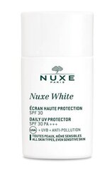 Kaitsev päevakreem Nuxe Paris Nuxe White Daily UV Protector SPF30 PA+++, 30 ml hind ja info | Näokreemid | kaup24.ee