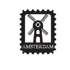 Металлическое украшение стены Amsterdam Stamp цена и информация | Детали интерьера | kaup24.ee