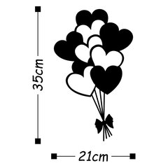 Металлическое украшение стены Balloons цена и информация | Детали интерьера | kaup24.ee
