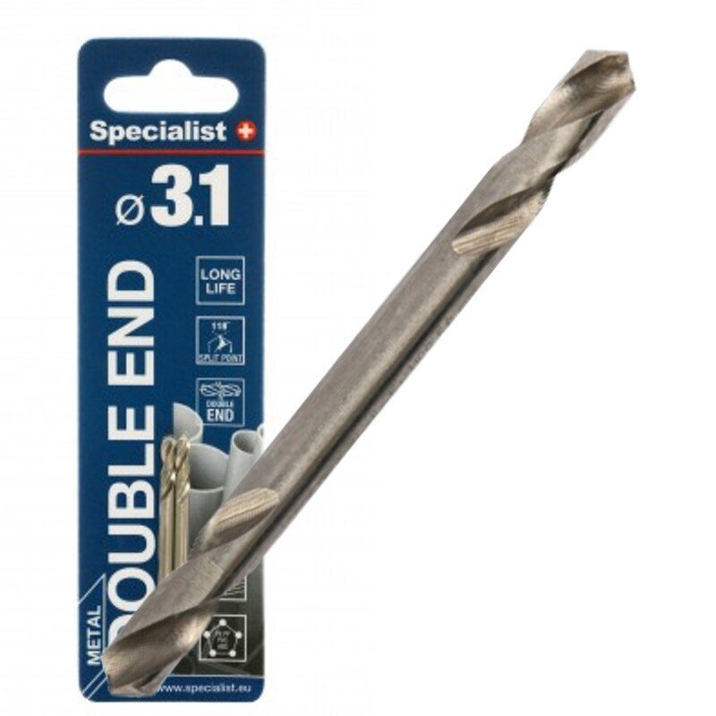 Metallipuur Specialist+ HSS Double End 3.1mm 12/49 2vnt hind ja info | Käsitööriistad | kaup24.ee