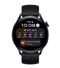 Huawei Watch 3 Active Black цена и информация | Смарт-часы (smartwatch) | kaup24.ee