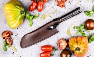 Кожаный чехол для ножа STYLE DE VIE Leather, Forged Santoku, 18 cм цена и информация | Подставка для ножей Tescoma Woody, 21 см | kaup24.ee