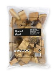 Puidutükid suitsetamiseks Smokey Olive Wood, mandlipuu, №5, 5 kg цена и информация | Коптильни, аксессуары | kaup24.ee